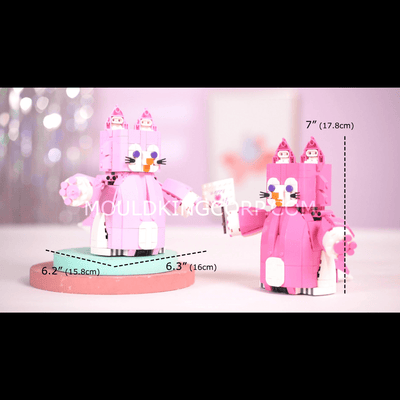 Mould King 13158 Pink Cute Fox Robot Building Set | 438 PCS