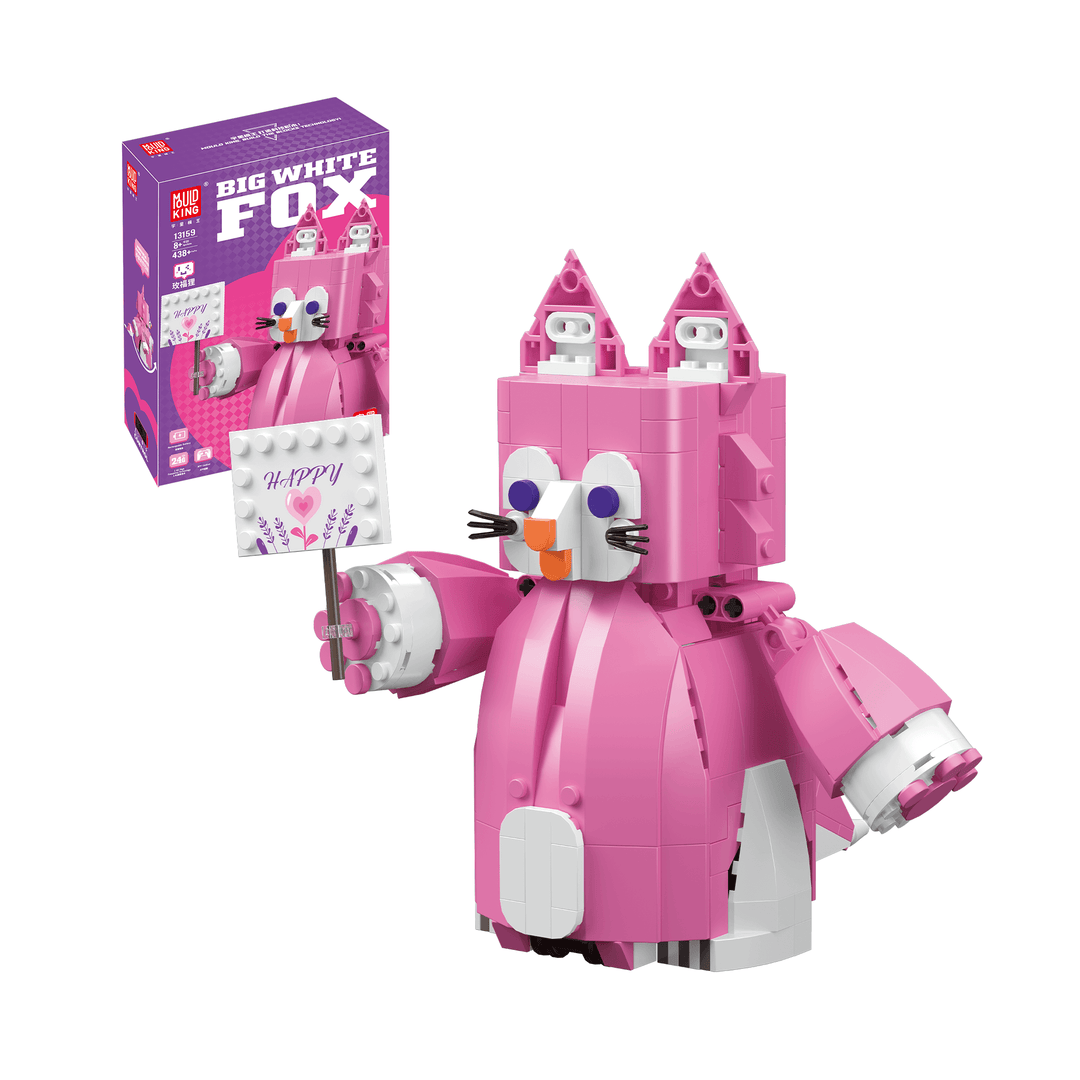 Matrijzenkoning 13159 Rose Rood Schattige Vos Robot Bouwset | 438 onderdelen