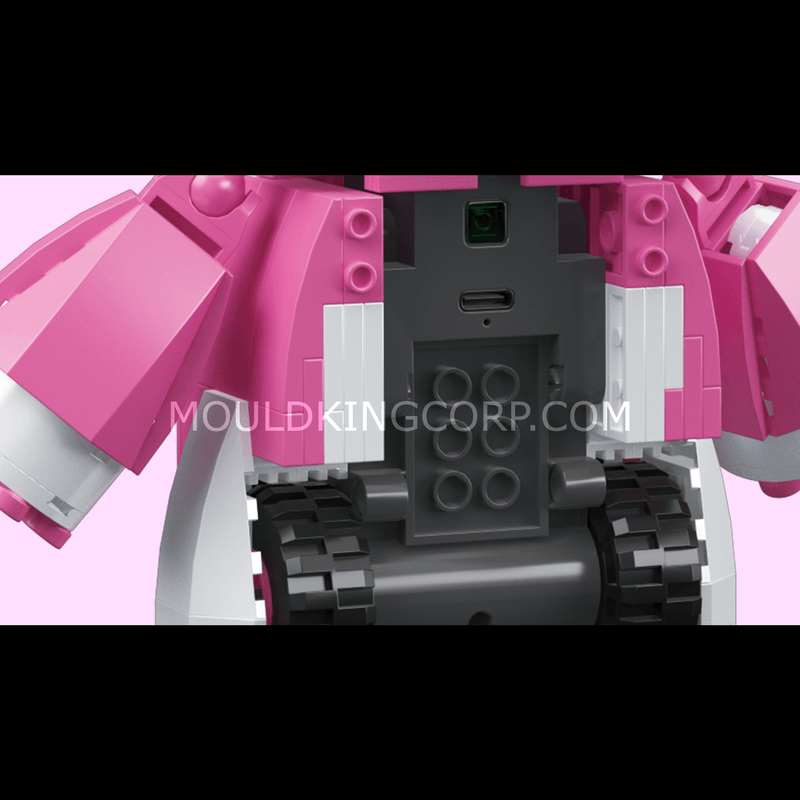 Mould King 13159 Rose Red Cute Fox Robot Building Set | 438 PCS