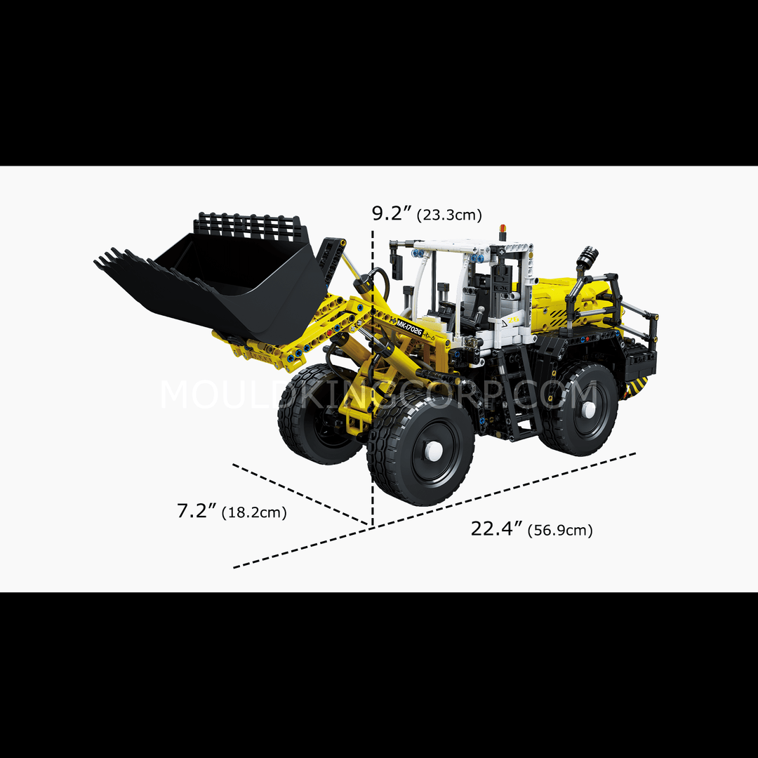 Mould King 17026 Pneumatic Construction Wheel Loader Building Set