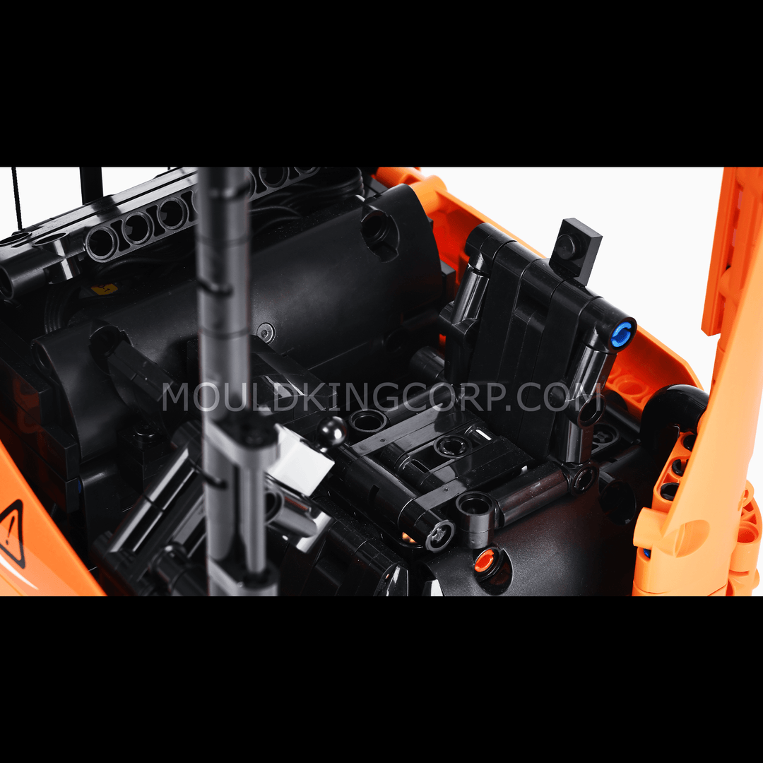 Mould King 17040 Kit de construction de modèle de chariot élévateur à étagères | 1 506 pièces