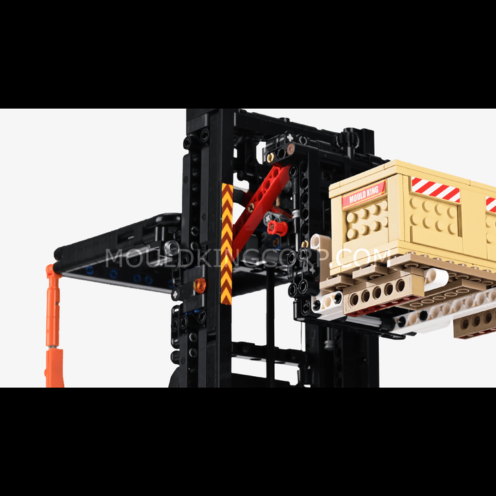 Mould King 17040 Kit de construction de modèle de chariot élévateur à étagères | 1 506 pièces