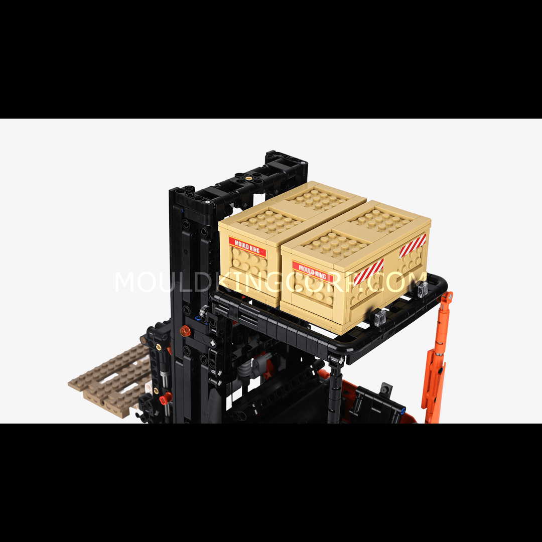 Mould King 17040 Kit de construction de modèle de chariot élévateur à étagères | 1 506 pièces