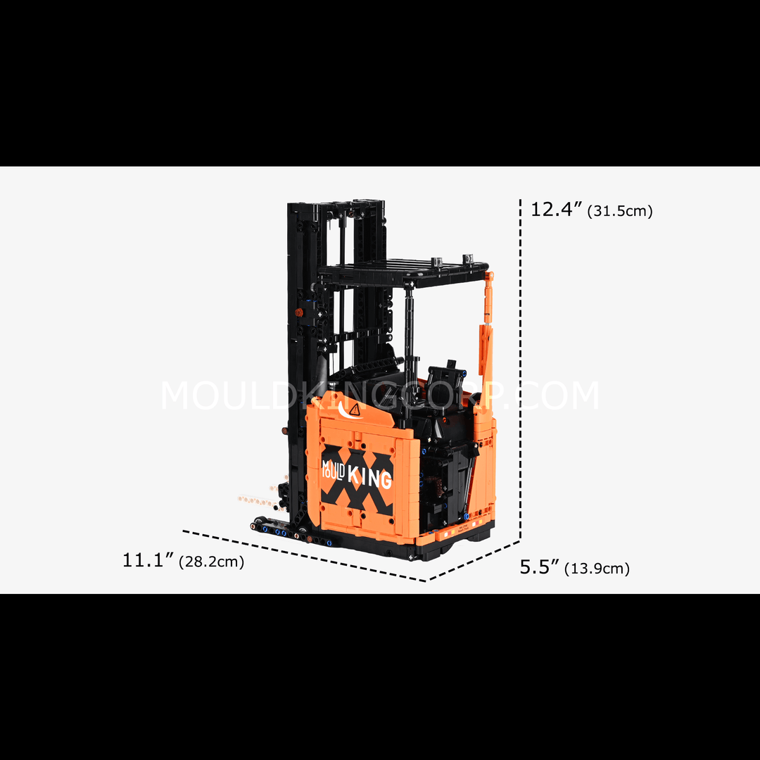Mould King 17040 Kit de construction de modèle de chariot élévateur à étagères | 1 506 pièces