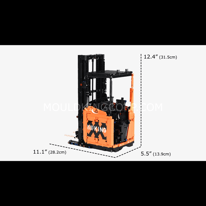Mould King 17040 Kit de construction de modèle de chariot élévateur à étagères | 1 506 pièces