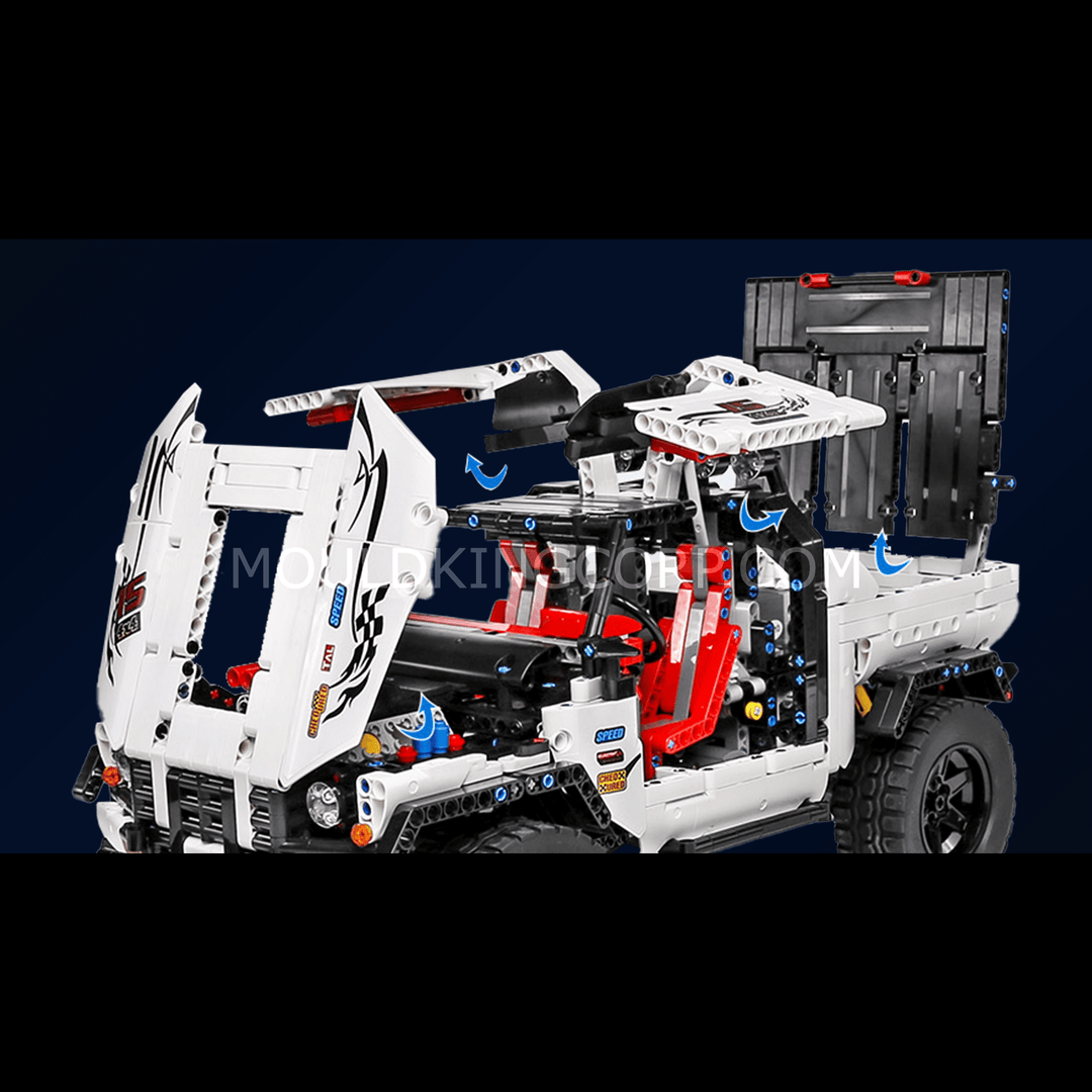 Mould King 18005 4X4 Pickup Truck Remote Controlled Building Set | 2,013 PCS