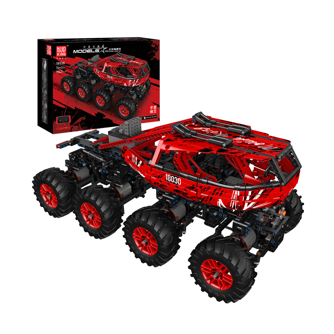 Mould King 18030 Remote Control Red Firefox Climb Car Building Set | 1,962 PCS