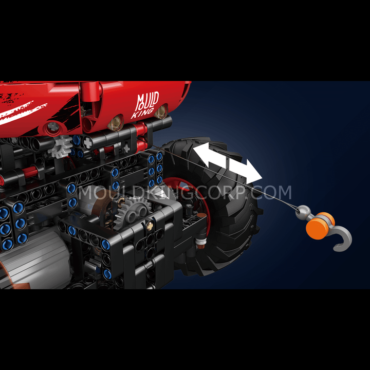 Mould King 18030 Remote Control Red Firefox Climb Car Building Set | 1,962 PCS