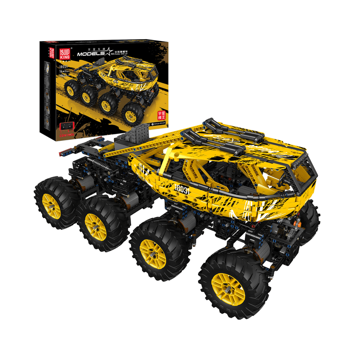 Mould King 18031 Remote Control Yellow Firefox Climb Car Building Set | 1,962 PCS
