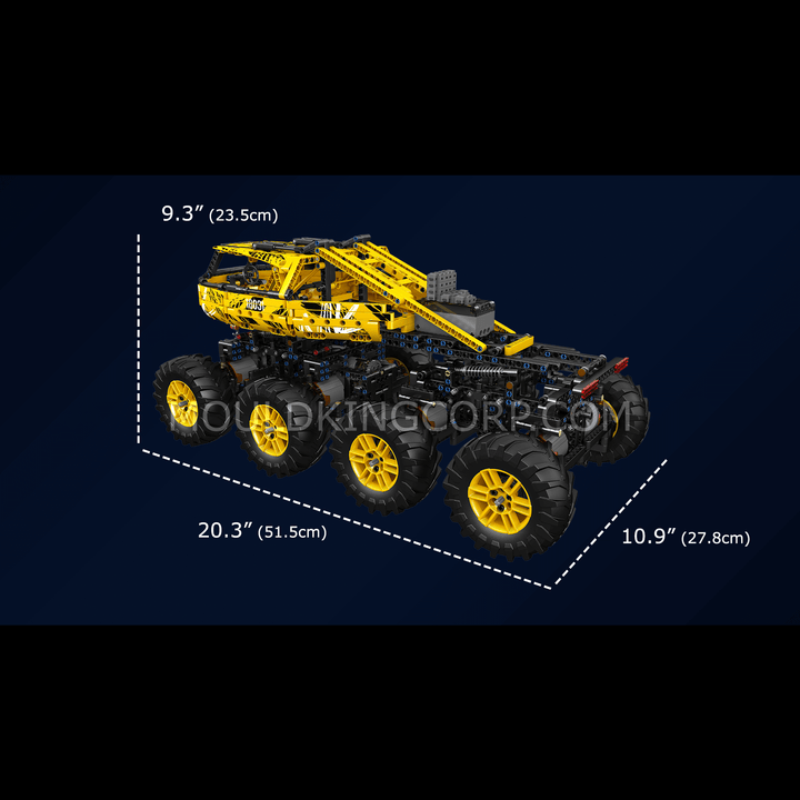 Mould King 18031 Remote Control Yellow Firefox Climb Car Building Set | 1,962 PCS