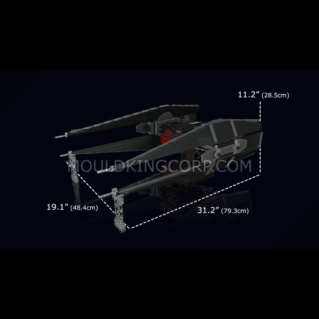 Mould King 21025 Kit de construction de maquettes de chasseur TIE | 3 758 pièces