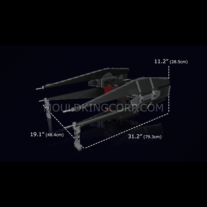 Mould King 21025 Kit de construction de maquettes de chasseur TIE | 3 758 pièces