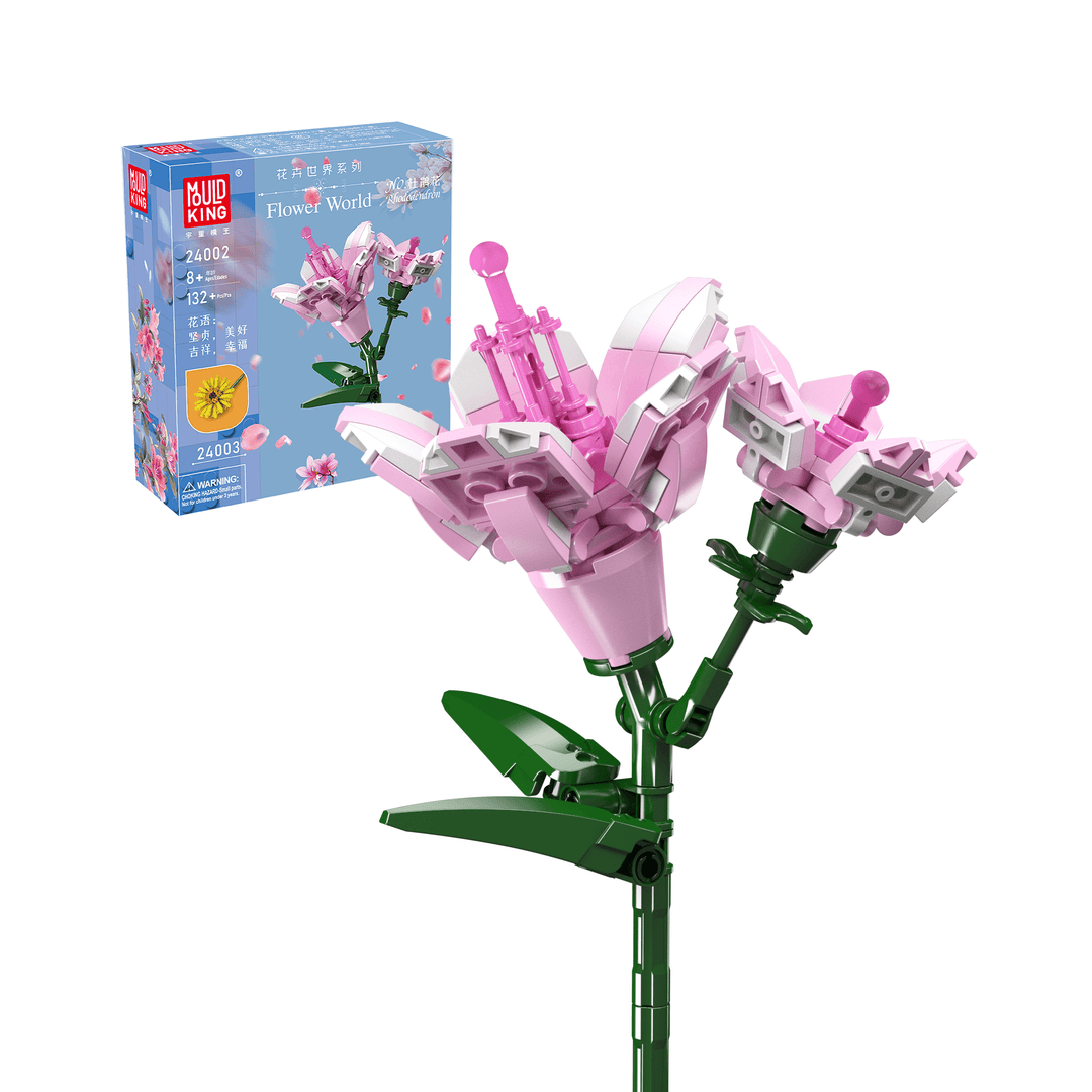 Mould King 24002 Rhododendron-Blumen-Bausatz | 132 Teile