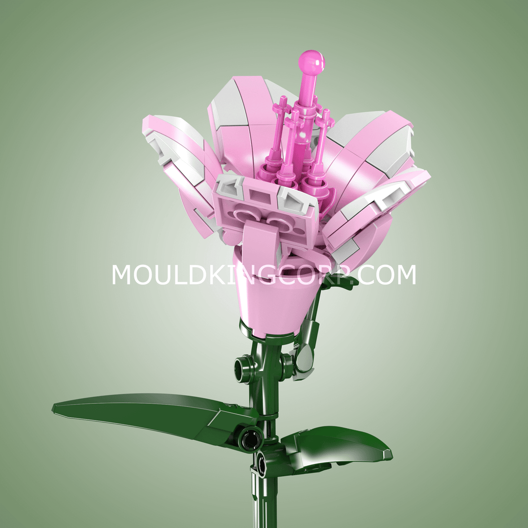 Mould King 24002 Rhododendron-Blumen-Bausatz | 132 Teile
