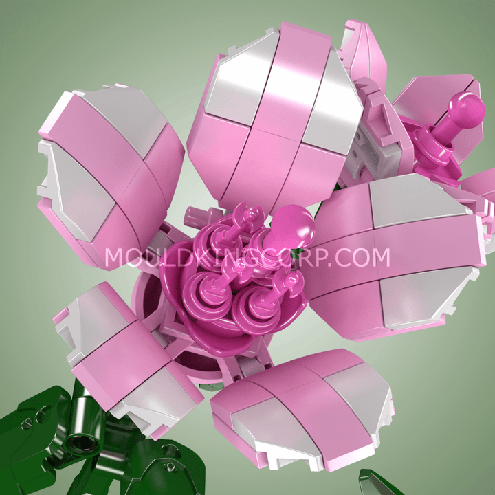 Mould King 24002 Rhododendron-Blumen-Bausatz | 132 Teile