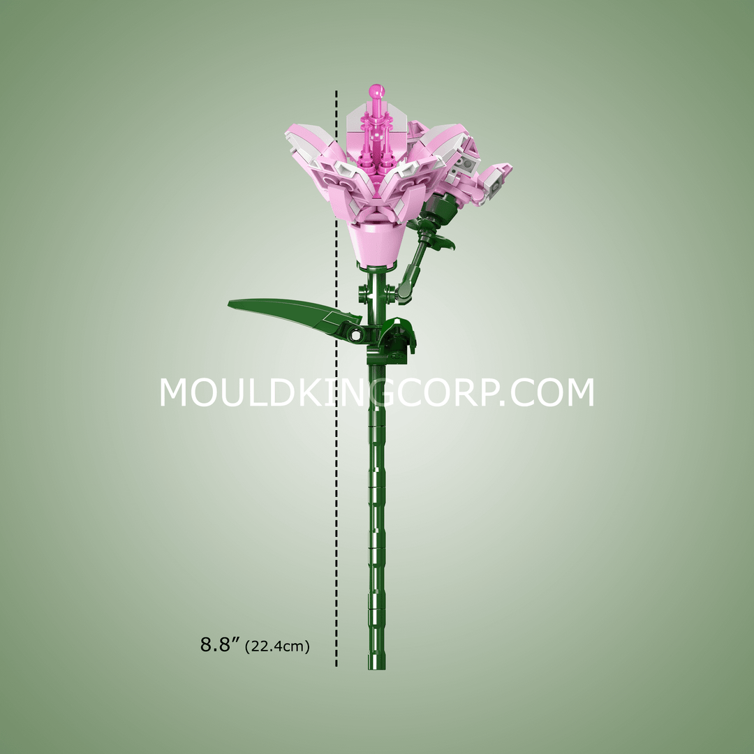 Mould King 24002 Rhododendron-Blumen-Bausatz | 132 Teile