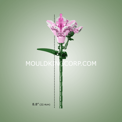 Mould King 24002 Rhododendron Flower Building Set | 132 PCS