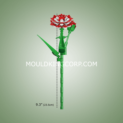 Mould King 24010 Carnation Flower Decor Building Set | 116 PCS