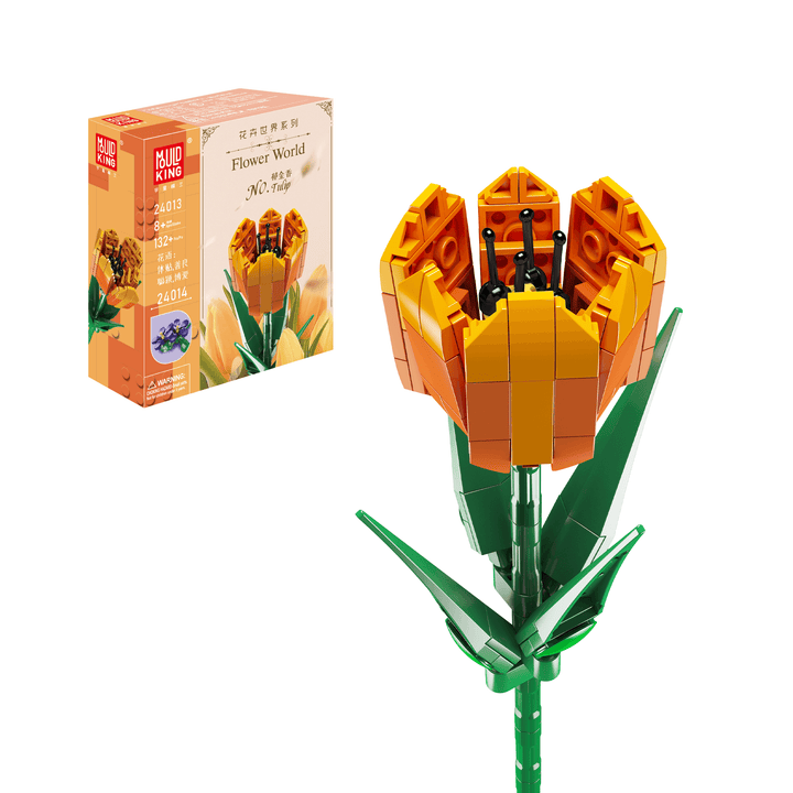 Mould King 24013 Künstliches Tulpenblüten-Bauset | 132 Teile