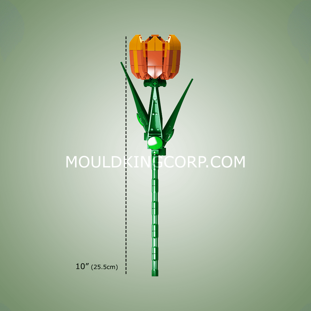 Mould King 24013 Künstliches Tulpenblüten-Bauset | 132 Teile