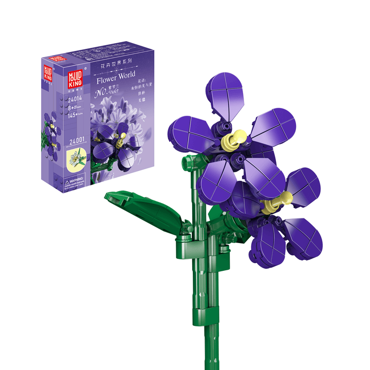 Mould King 24014 Violets Flower Künstlicher Bausatz | 145 Teile