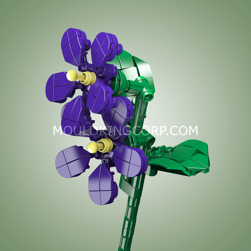 Mould King 24014 Violets Flower Artifical Building Set | 145 PCS