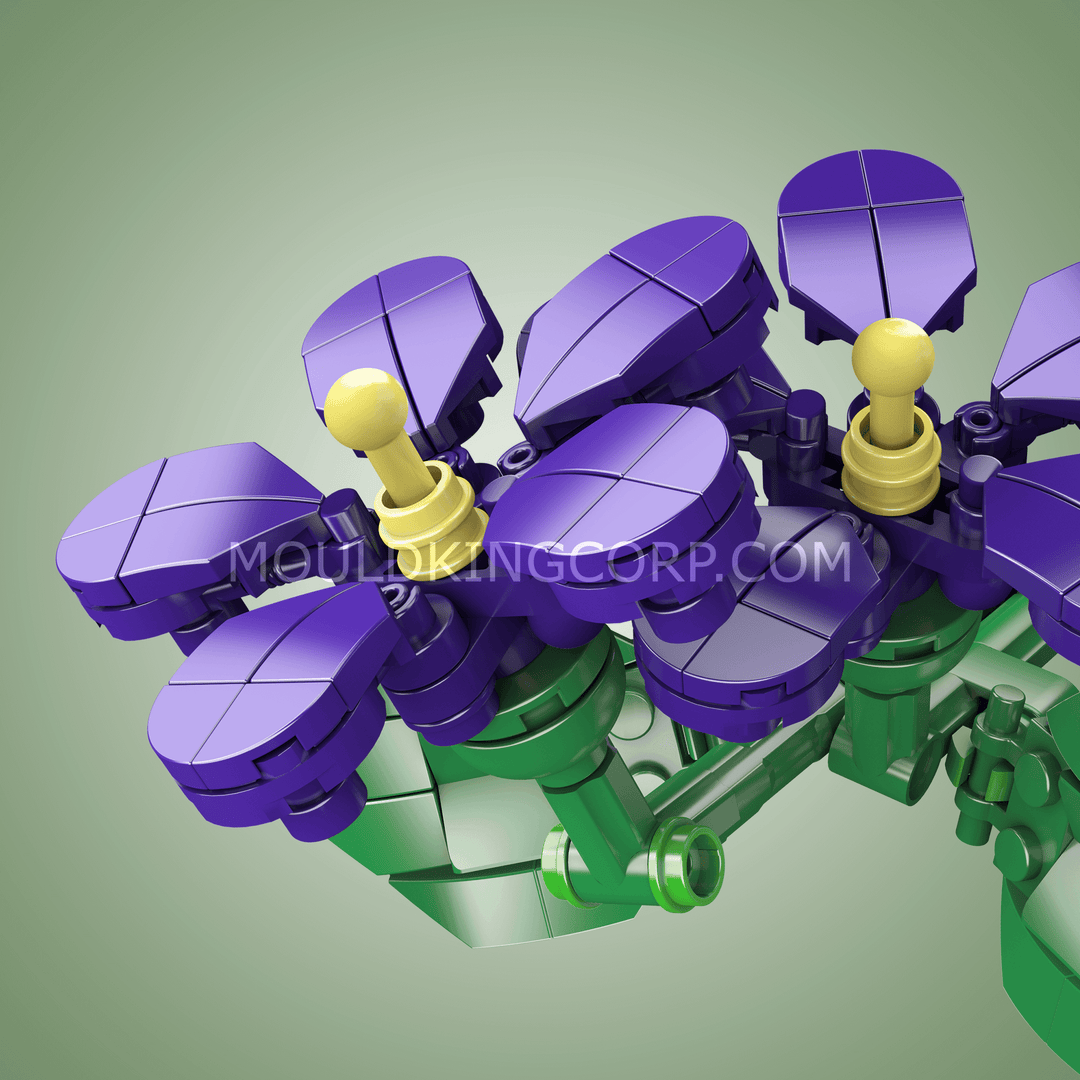 Mould King 24014 Violets Flower Künstlicher Bausatz | 145 Teile