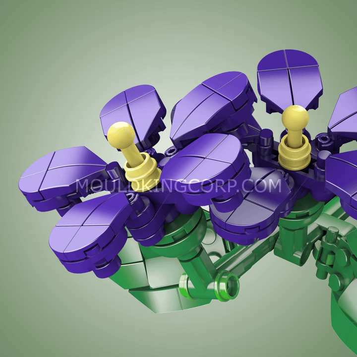 Mould King 24014 Violets Flower Künstlicher Bausatz | 145 Teile