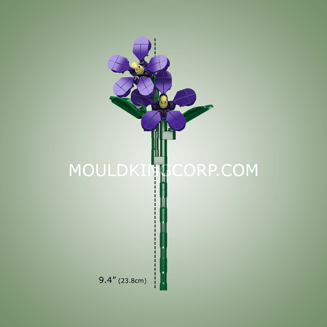 Mould King 24014 Violets Flower Künstlicher Bausatz | 145 Teile