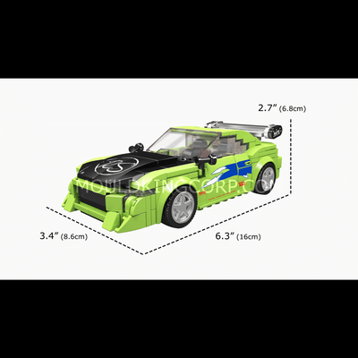 Mould King 27033 Eclipse GS Green Model Car Building Set | 338 PCS